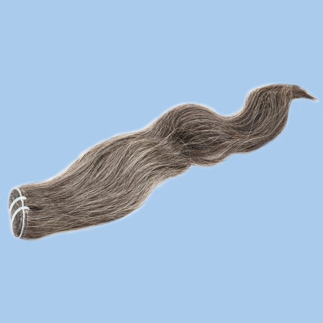 Vietnamese Natural Gray Hair Extensions